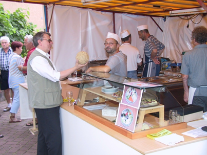 Das Küchenzelt am Gassenfest