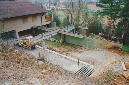 Neubau der Pistolenstände 1992